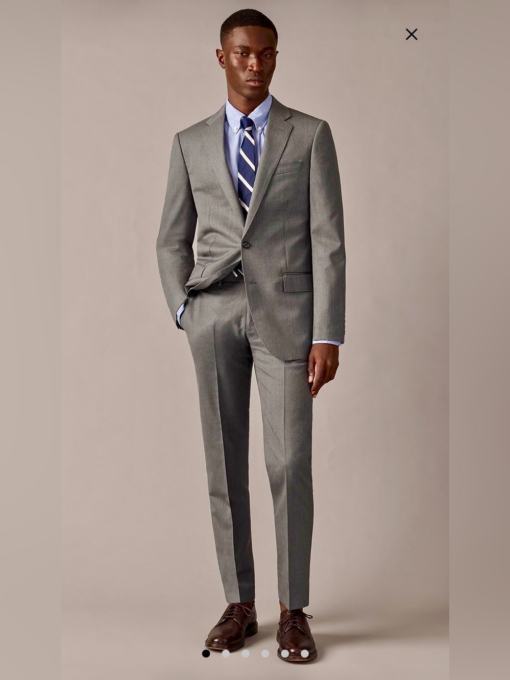 J.Crew Ludlow Slim Suit Jacket 36S & Pants 28x32 – Loro Piana Super 120s Wool